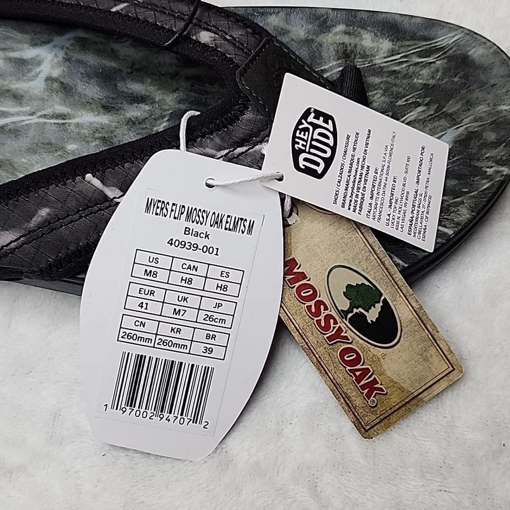 NWT Hey Dude Myers Flip Mossy Oak Fishing Size 8 - Picture 6 of 9